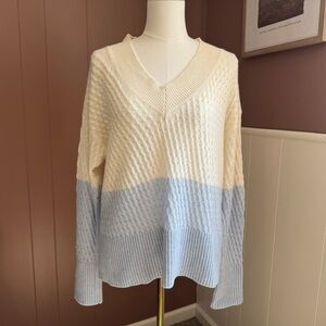 NWT Brodie Ombre 100% Cashmere Sweater (FLAW)